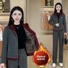 Herbst Winter Mode Lässig Locker Verdickt Fleece Damen Zweiteiler Schlankmachende Sportbekleidung Bequemer Eleganter Stil