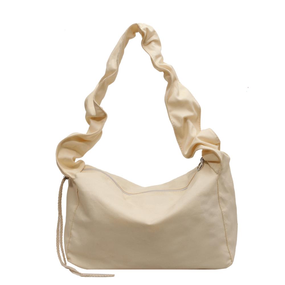 Women Ladies Handbags Pleated Fashion Commute Bag Solid Color Lady Elegant Purse