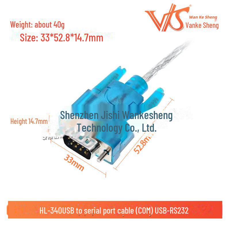 HL-340 USB To RS232 9-Pin Serial Cable, Win7 64 Bit Compatible
