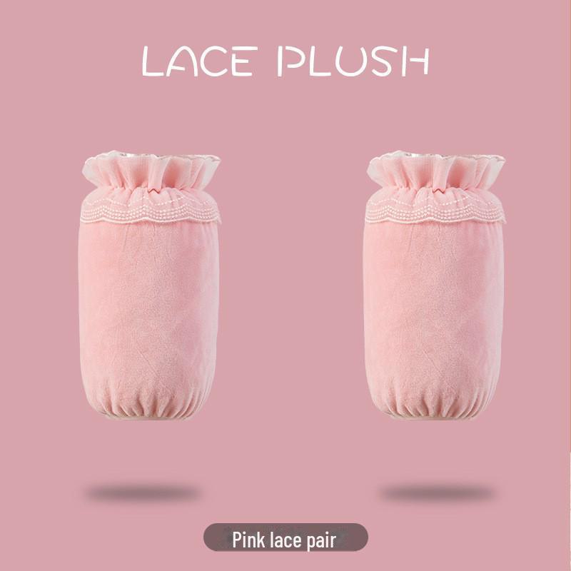Women's White Lace Waterproof Sleeves - Anti-Fouling, Autumn/Winter Style