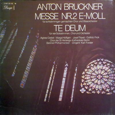 LP Record KARL FORSTER, BERLINER PHILHARMONIK - Bruckner: Messe Nr. 2, Te Deum C04701142 DACAPO Germany Classical Used