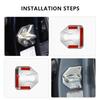4PCS Car Door Lock Cover Stainless Steel Protection Accessories For Subaru STI Forester Impreza Legacy Outback XV BRZ WRX