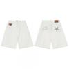 Corteiz Streetwear Short Pants Men Women Alcatraz Ship Print Loose Fit Cotton Shorts