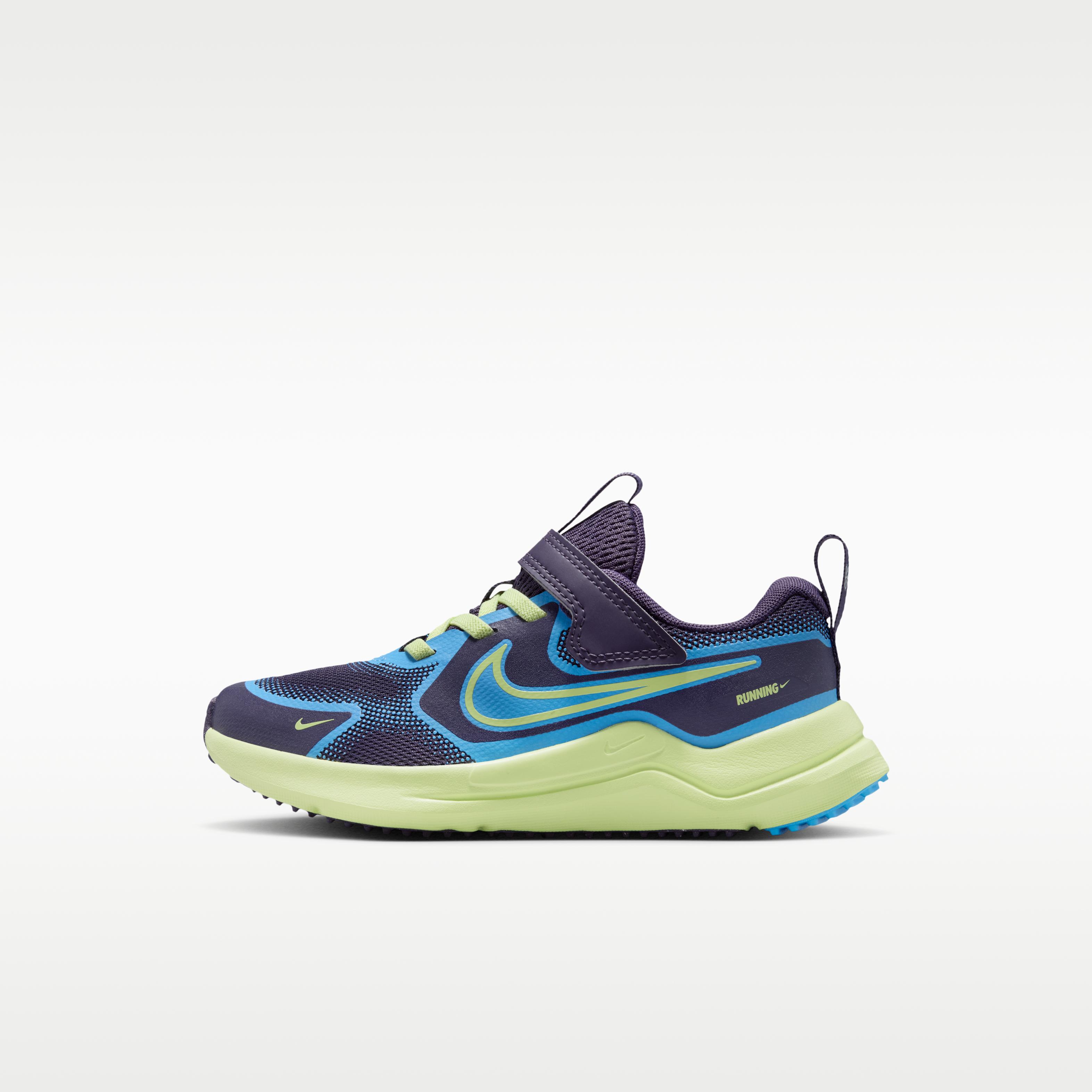 Nike Cosmic Runner Dark Raisin University Blue Lime (PS) 28