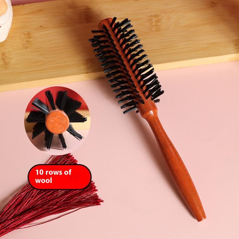 

Профессиональная салонная роликовая расческа для женщин и мужчин Специальная деревянная расческа для завивки Парикмахерские инструменты Круглая цилиндрическая щетка