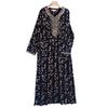 Middle Eastern Women's Ethnic Embroidered Lightweight Dress – Spring/Summer