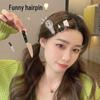 Creative Glowing Light Bulb Hairpin for Women and Girls - Funny Forehead Bangs Clip and Headdress Accessory