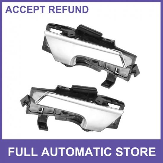 Car Interior Door Handle Left Right Two for Chevrolet Aveo Black