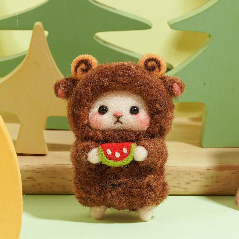 Kit Artizanal DIY Oaie din Pâslă de Lână - Ornament Handmade & Antistres