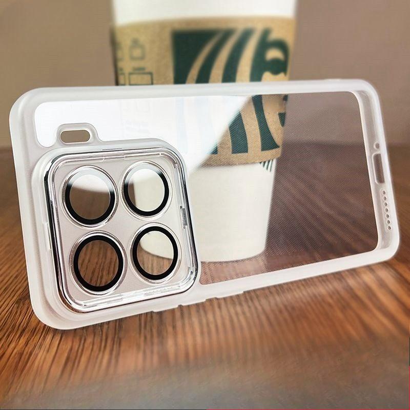 

Чехол для Xiaomi 15T Pro Новая модель со встроенной плёнкой для объектива, усовершенствованный противоударный чехол из мягкого ТПУ для Xiaomi15T, ударопрочный чехол Xiaomi 15T Pro белый