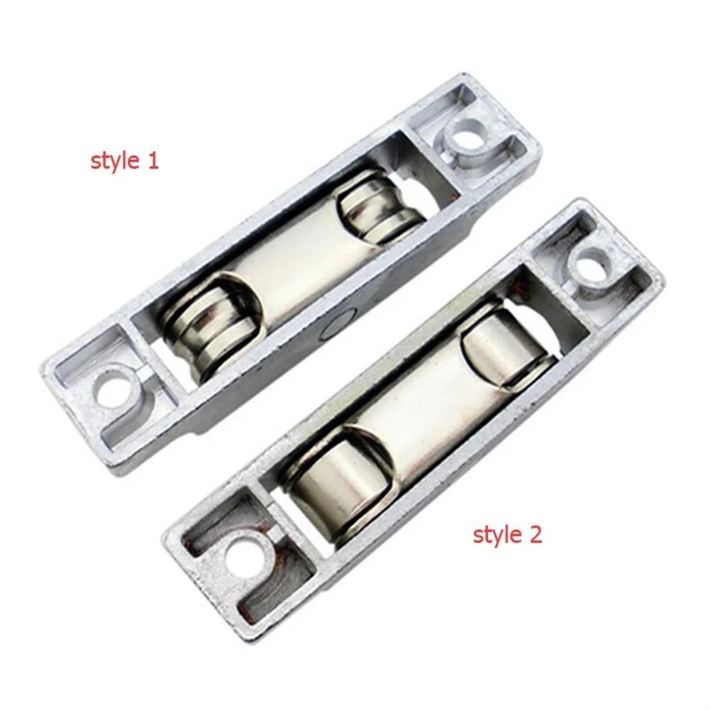 1pc Sliding Doors And Window Rollers Double Slot Flat Wheel Pulley Sliding Door Zinc Alloy Anti Rust Sliding Window Roller