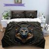 German Shepherd Pattern Bedding Home Decoration Birthday Gift (1 * Duvet Cover + 2 * Pillowcase, Without Core)