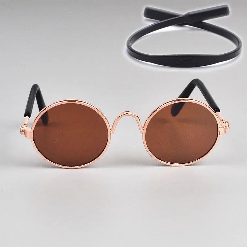 Cat Sunglasses Summer Outdoor Puppy UV Protection Sunglasses Dolls Sun Glasses Small Dog Cosplay Photo Props Cute Pet Sunglasses