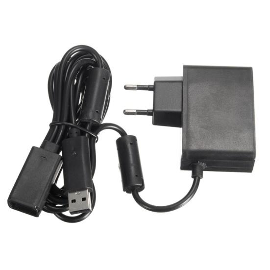 Power Supply Charger Adapter USB Charging Cable for X-box 360 Kinect Sensor