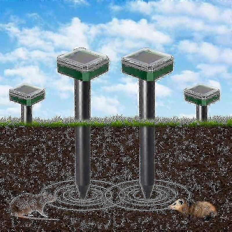 6 Pack Outdoor Solar Snake Repeller, Ultrasonic Snake Repeller, Solar Snake Repeller