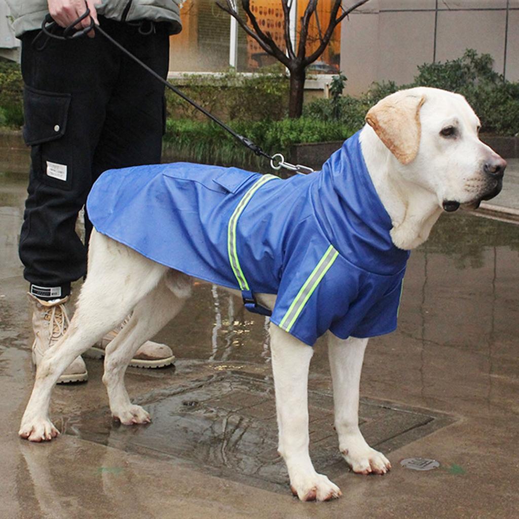 Pet Raincoat Fashion Reflective Waterproof Pet Winter Raincoat Dog Medium Large Dog