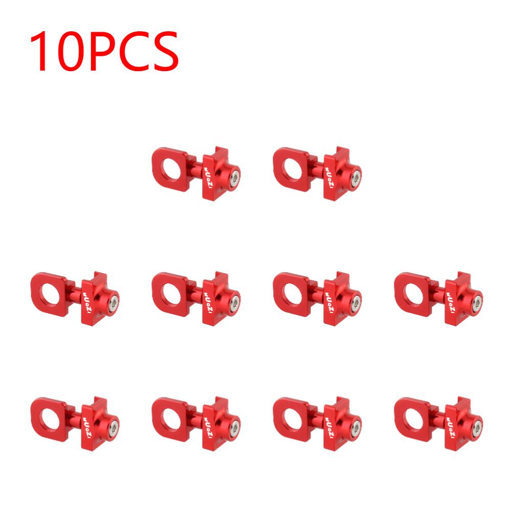 1-10pcs Single Speed Bicycle Chain Tensioner Adjuster Aluminum Alloy Bicycle Chain Fastener Fixed Bike Bolt Screw Accessories