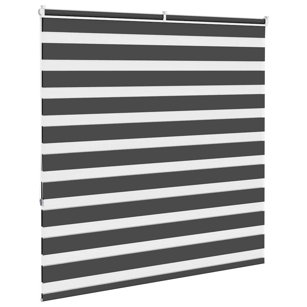 Zebra Roller Blind, Black, Fabric Width 135.9Cm, Polyester