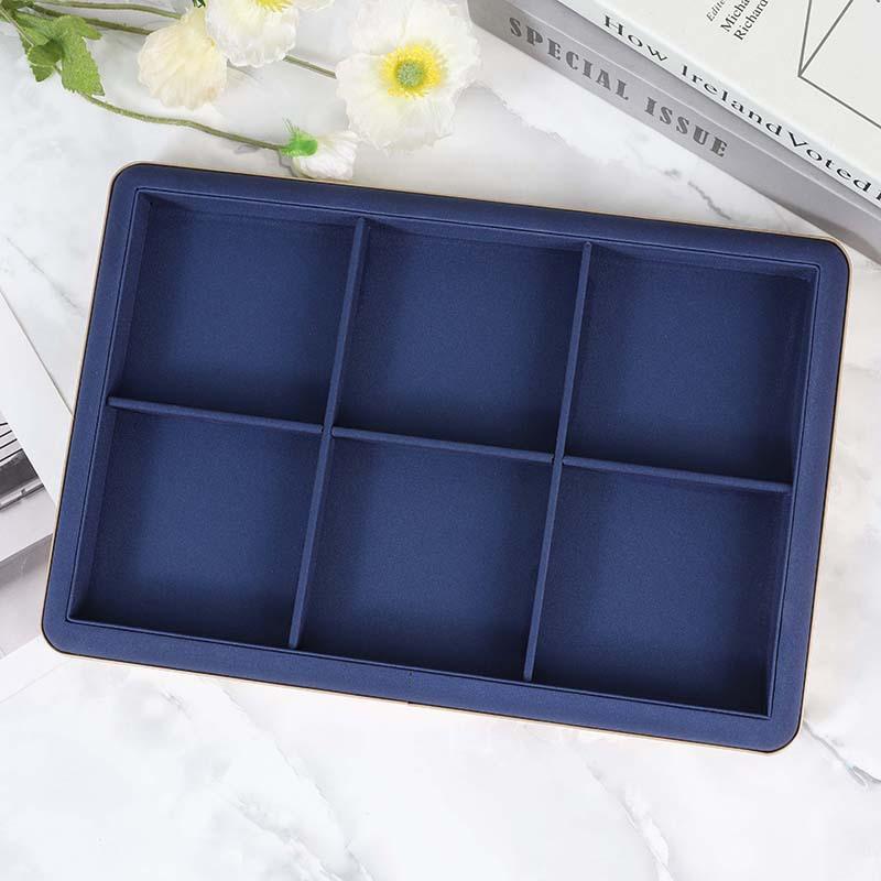 Microfiber Jewelry Display Tray Jewelry Storage Pallet for Necklace Bangle Ring Earring Bracelet Counter Storage Tray