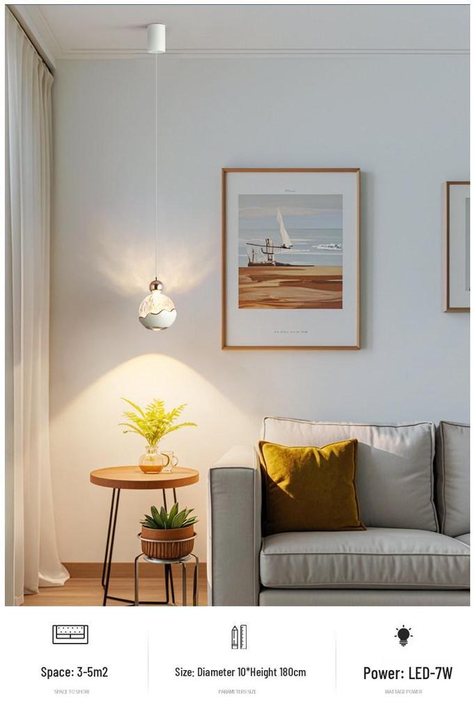 Italian Luxury Adjustable Pendant Light with Hand Sweep Sensor for Bedroom