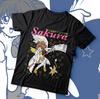 Anime Caraptor Sakura Black T Shirt Size S 4XL
