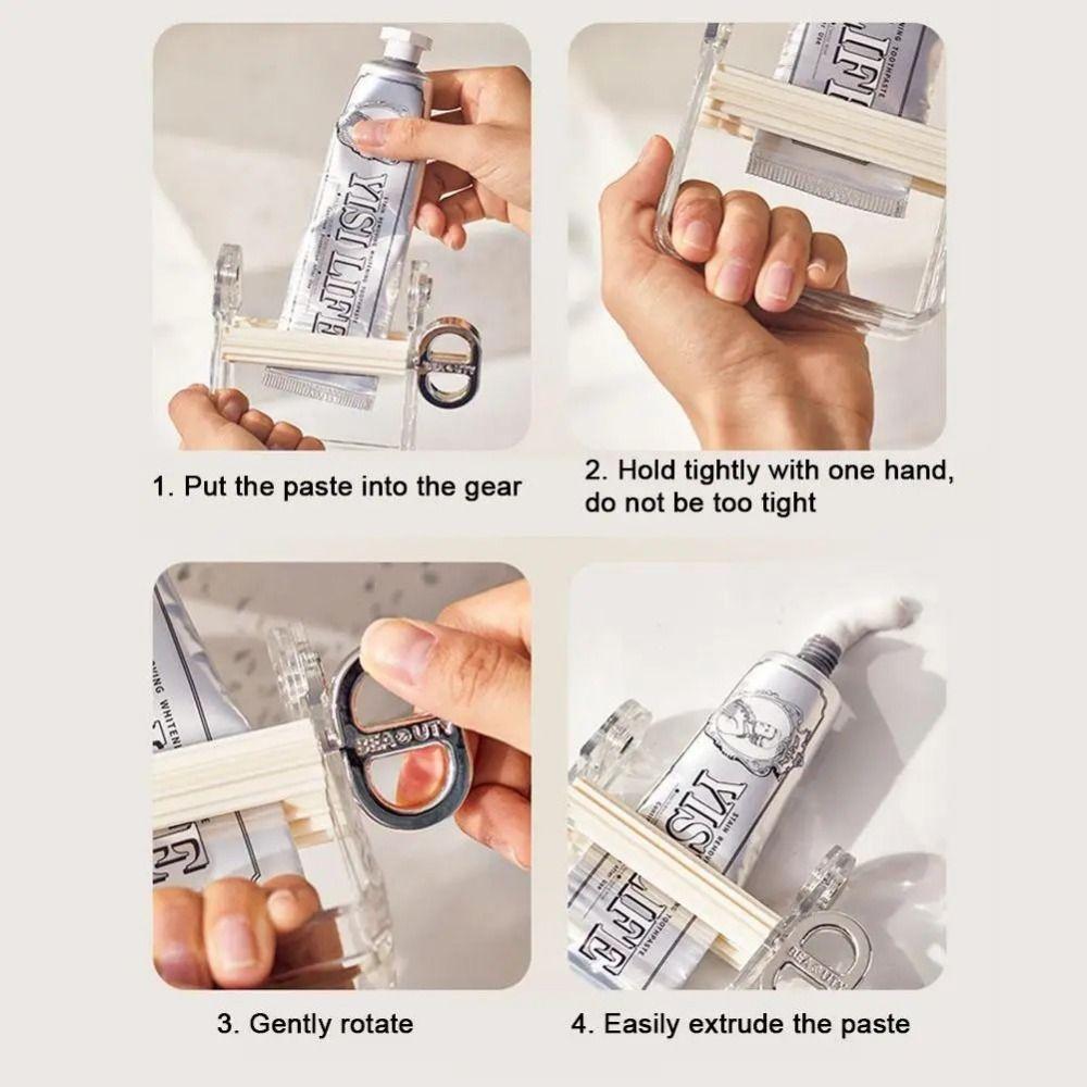 Labor-Saving Toothpaste Squeezer Manual Rotating Paste Pressers  Facial Cleanser
