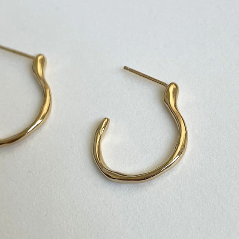 

eveningbell [silver925] Flowing earrings (gold) gold