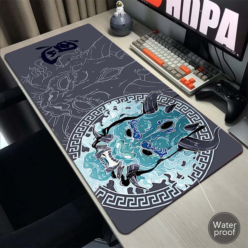 Gaming Esports Mouse Pad Universal Desktop And Laptop Computer Anime ONI Girl Black Office Rubber Anti Slip Pad
