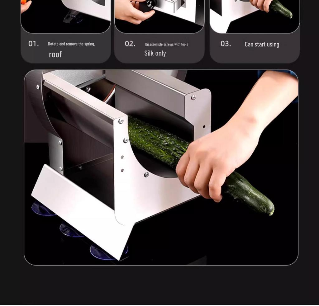 Manual & Automatic Multifunctional Slicer for Potatoes, Chips, Fruits & Lemons