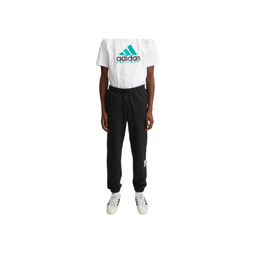 Adidas Logo Print Jogger Sweatpants Men Bottoms Black HG8088