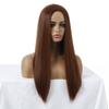 Fiore di Tessuto Multicolore Capelli Lunghi Lisci Parrucca Sintetica da Donna Set