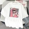 Women Tshirts Japanese Anime Yarichin B Club Aesthetics Oversized Tshirt with Short Sleeve Harajuku Kawaii Tops Female Tees