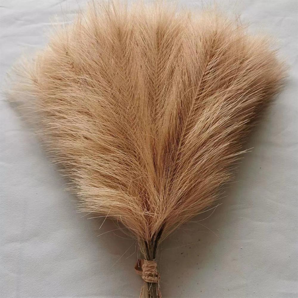 5/10/20PCS Fluffy Pampas Grass Boho Decor Artificial Flower Fake Plant Reed Simulated Party Wedding Home Decoration 42CM 5
