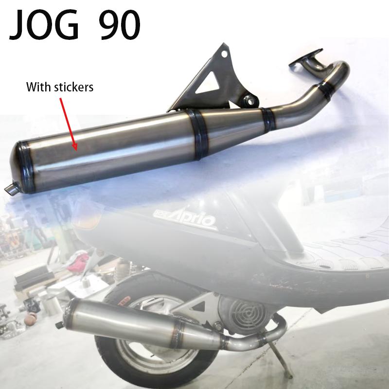 For JOG 90 Motorcycle V8 Exhaust Pipe with Deep Racing Sound High Performance Full Exhaust System