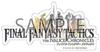 Final Fantasy Tactics Ivalice Chronicles Deluxe Edition Logo Sticker Switch - [Bonus] Die-Cut -