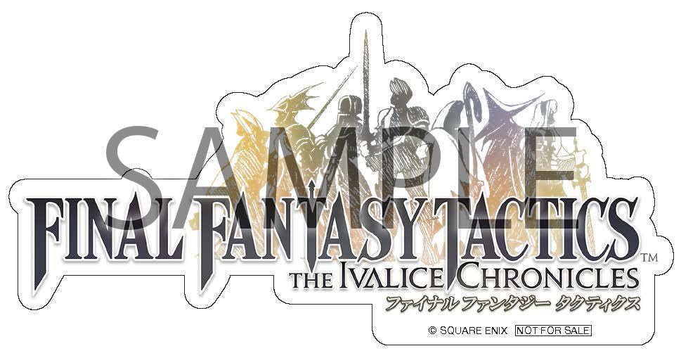 Final Fantasy Tactics Ivalice Chronicles Deluxe Edition Logo Sticker Switch - [Bonus] Die-Cut -