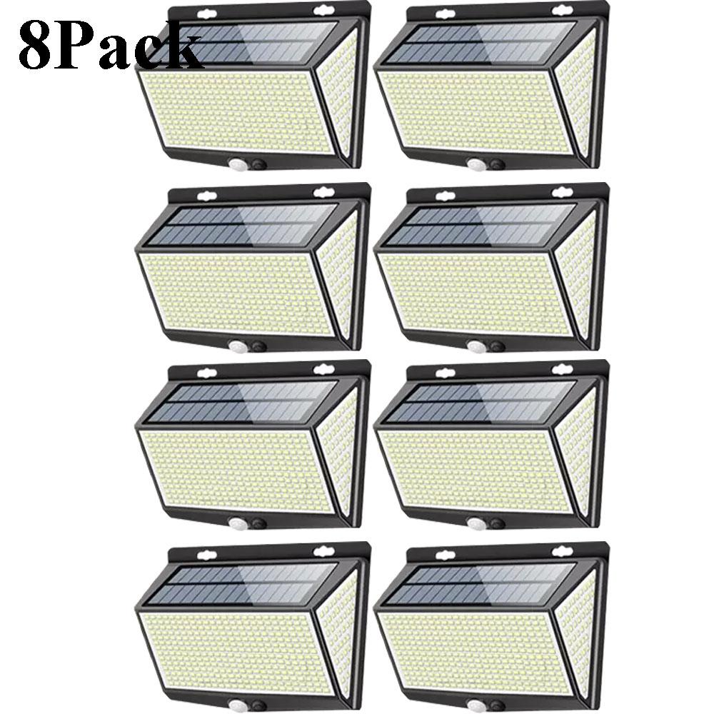 468LED Solar Power PIR Motion Sensor Wall Light 3 Working Modes Waterproof Security Solar Lights for Garden Path Yard Garage