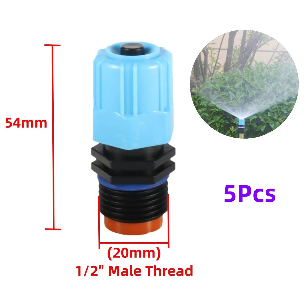 

Adjustable 1/2 Male Thread Sprinkler with Filter Semi-Atomized Garden Lawn Irrigation Nozzle Flowerbed Yard Watering 5/20/50Pcs