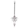Anime Charms Multi Color Medieval Sword Pendants For Fantasy Warrior Themed Jewelry