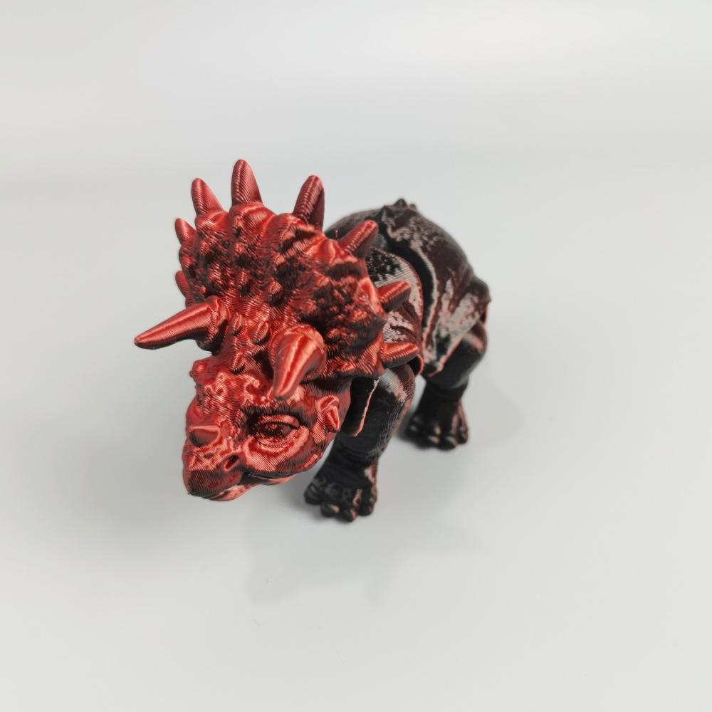 3D Printing Jurassic Tyrannosaurus Rex Triceratops Velociraptor Toy Simulation Dinosaur Animal Figure Joint Movable Boy Gift