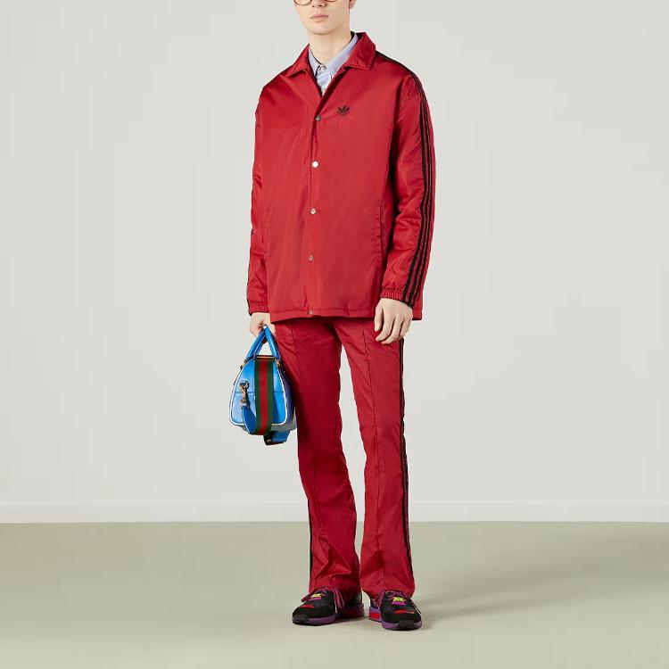 GUCCI x Adidas Originals Collaboration SS23 Casual Pants Men's Red 724957-ZALJ1-6482