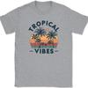 Tropical Vibes T-Shirt Funny Vacation Beach Family Group Trip Ocean Tee