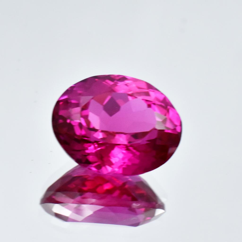 Natural Pink Sapphire Loose Gemstone Oval Shape 11.65 ct September Birthstone for Gem Collections