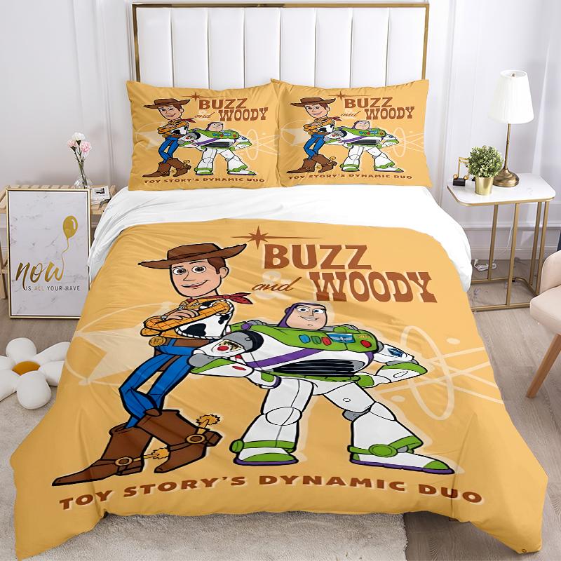3Pcs Toy Story Dynamic Duo Bedding Sets For All Sizes New 3D Printed Bed Cover Comforter Duvet Cover Pillowcase Bedroom Decoration