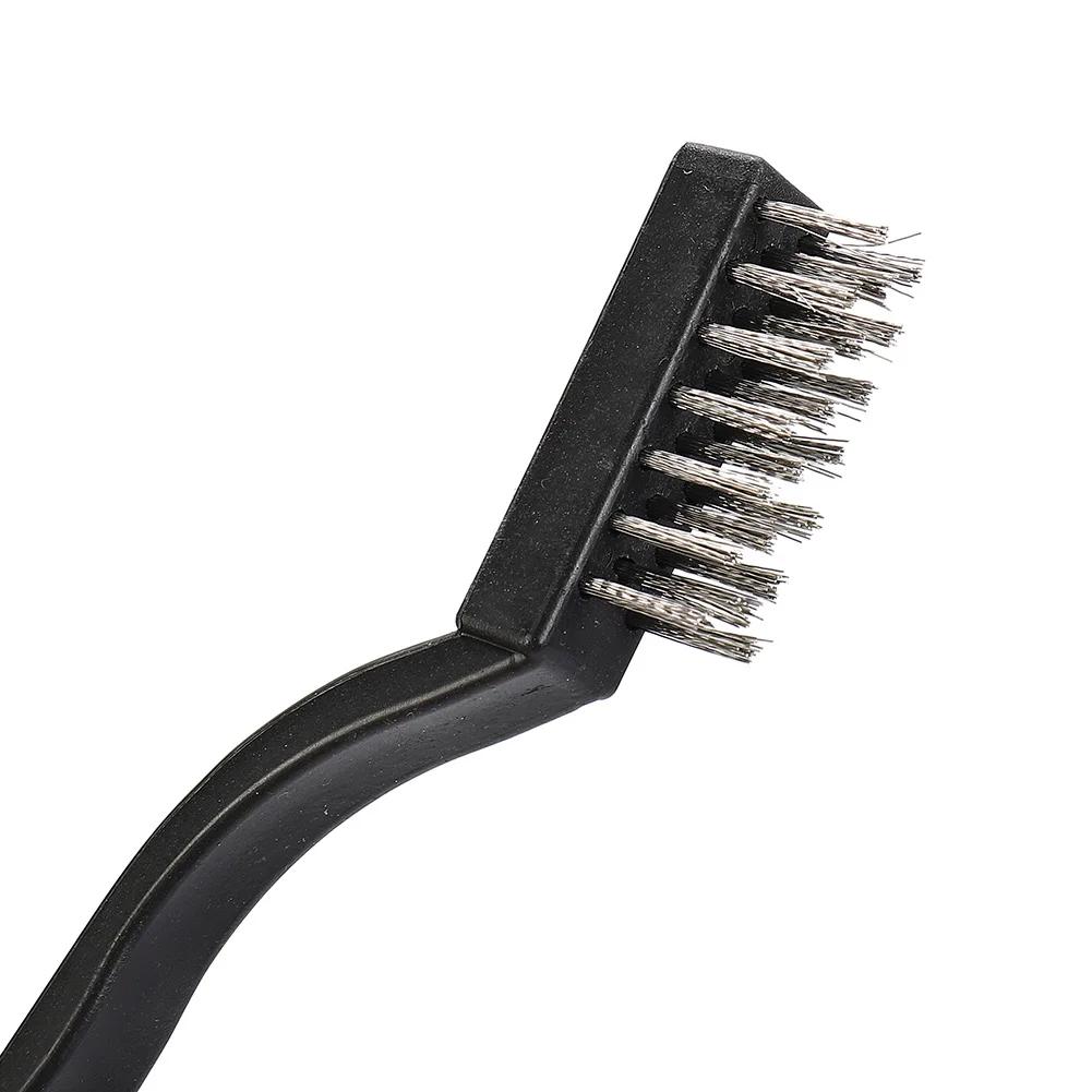 12PCS Clening Wire Brushes Mini Stainless Steel DIY Paint Rust Remover Removal Polishing Detail Metal Tool Household Goods