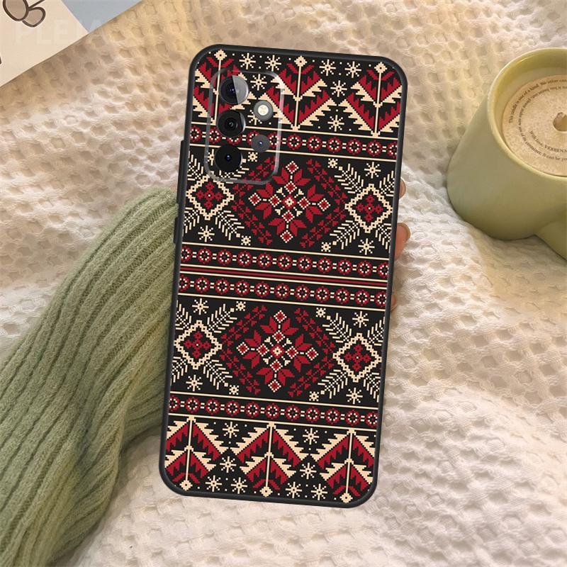 Ukrainian Pattern For Samsung Galaxy A52 A52S A32 A12 A22 A72 A21S A50 A70 A71 A51 A33 A73 A53 Cover Case