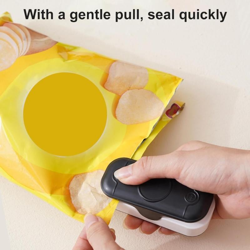 Portable Bag Sealer Machine Resealer Food Sealing Machine Mini Sealing Machine for Plastic Bags Food Storage Snacks