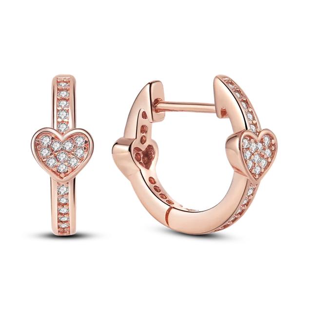 Silverörhängen 925 Sterling Silver Ocean Heart Shell Daisy Flower Moon Drop Örhängen Dam Dubbar Örhängen Modesmycken