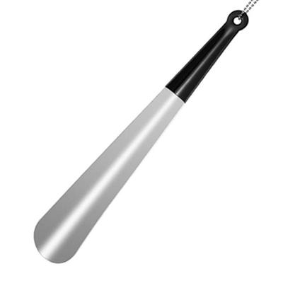 Popular Comfort Grip Long Metal Shoehorn with Soft Rubber Handle
