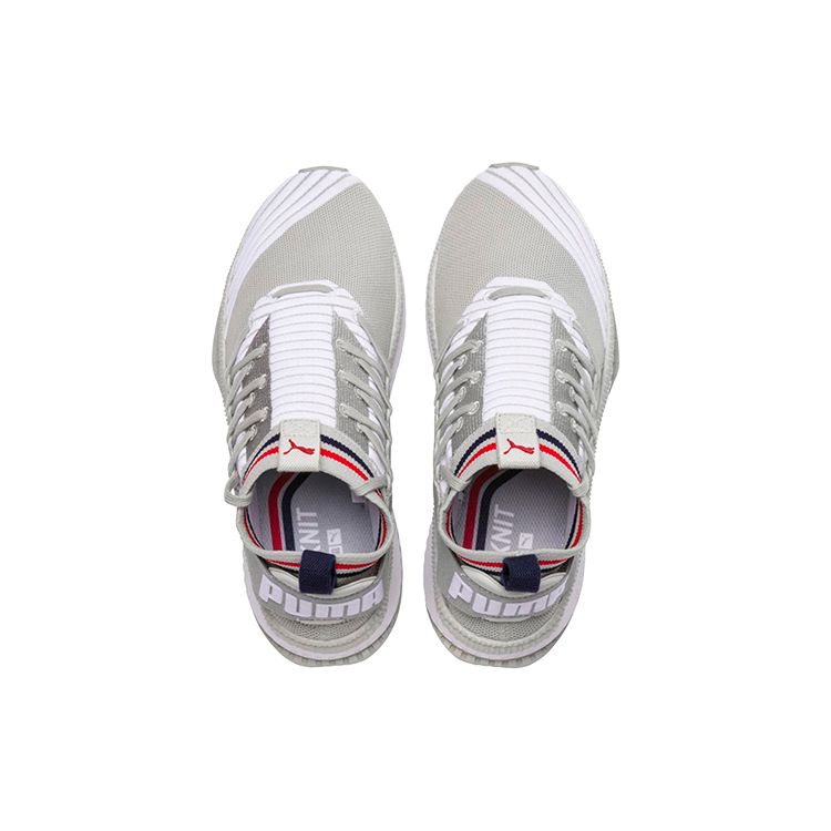 Puma Evolution Tsugi Jun Sport Stripes Low Top Sneakers Men Sneakers Gray White 367519-02